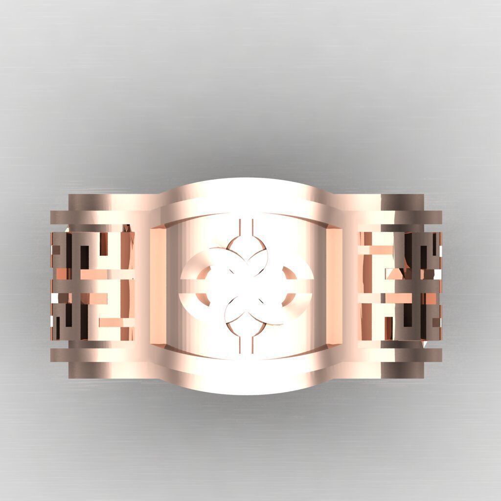 Top Diamond Men Ring STL 3DM 2MR059 3D model_8