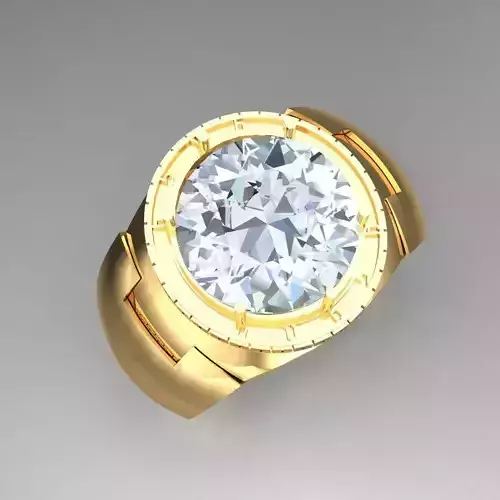 Top Diamond Men Ring STL 3DM 2MR057