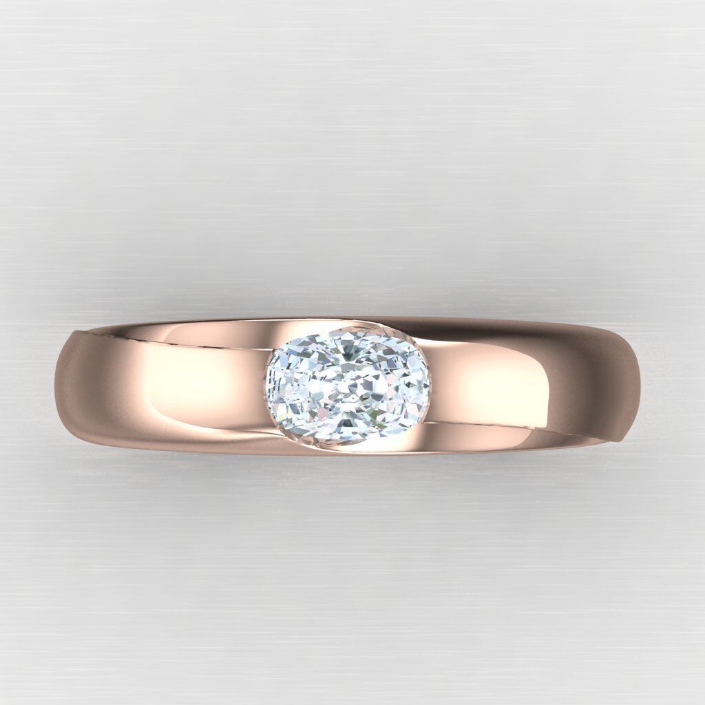 Top Diamond Men Ring STL 3DM 2MR055 3D model_9