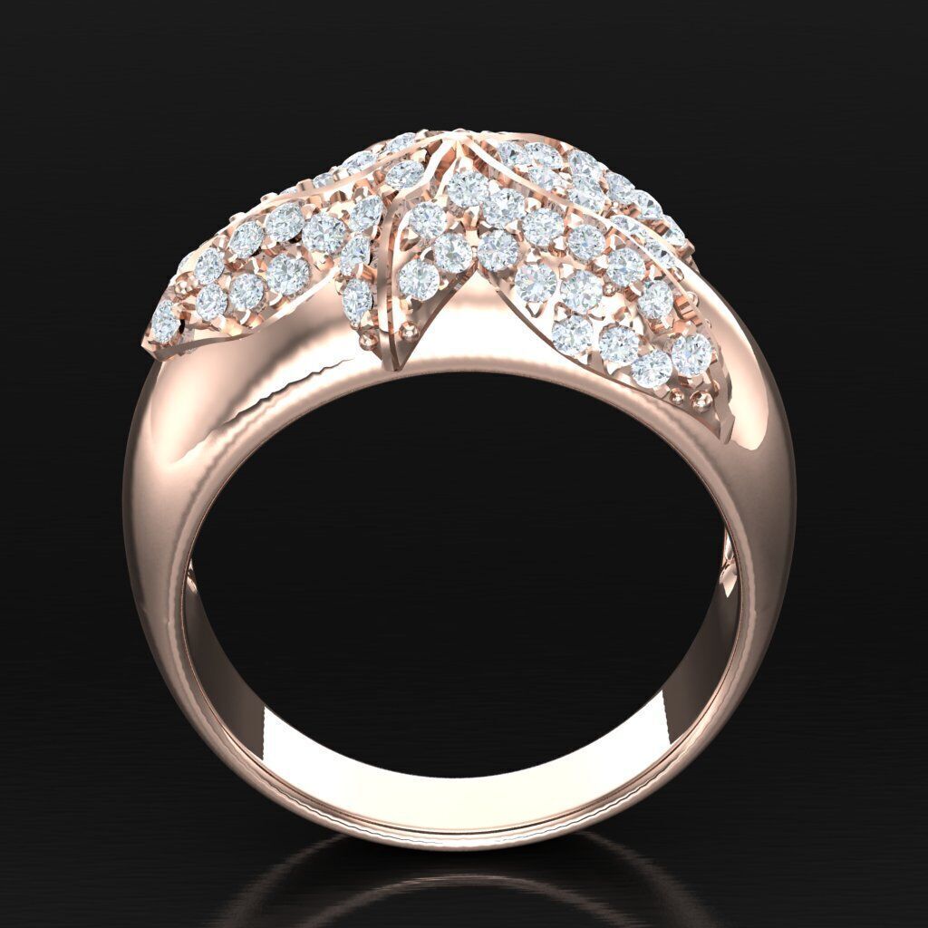 Top Diamond Men Ring STL 3DM 2MR054 3D model_5