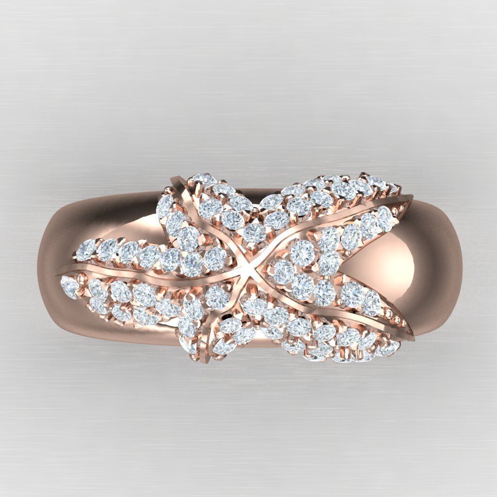 Top Diamond Men Ring STL 3DM 2MR054 3D model_9