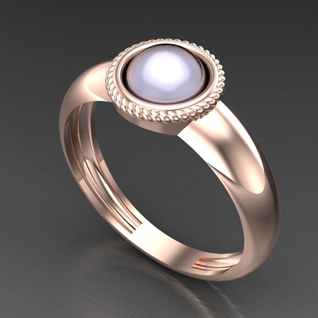 Top Diamond Men Ring STL 3DM 2MR052 3D model_6