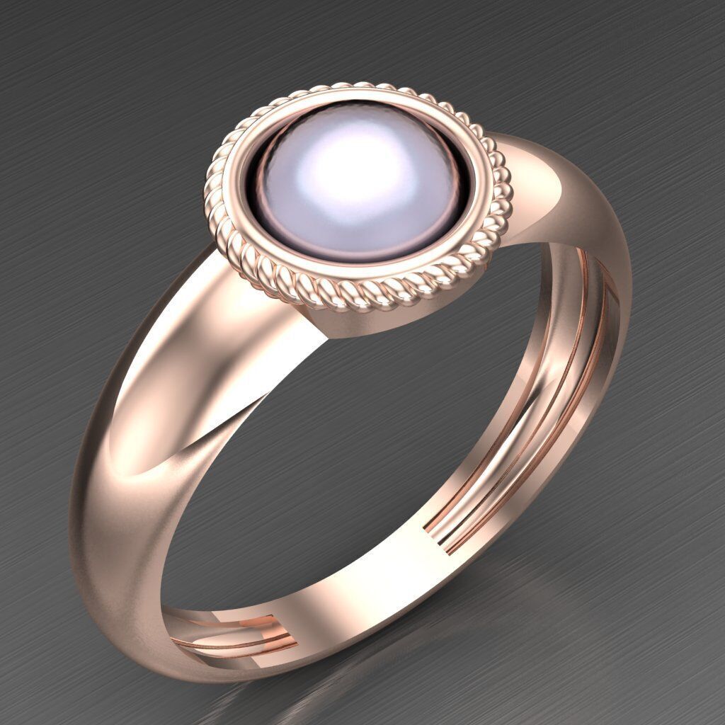 Top Diamond Men Ring STL 3DM 2MR052 3D model_3