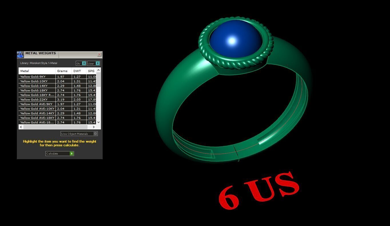 Top Diamond Men Ring STL 3DM 2MR052 3D model_2