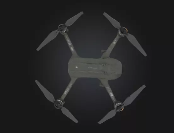 Realistic Tactical Military Drone  Game Ready Low-poly 3D model_0