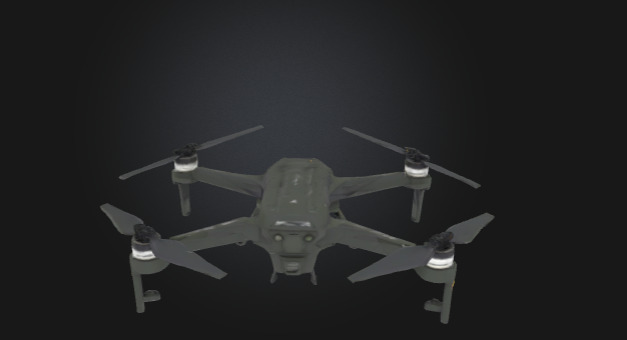 Realistic Tactical Military Drone  Game Ready Low-poly 3D model_2