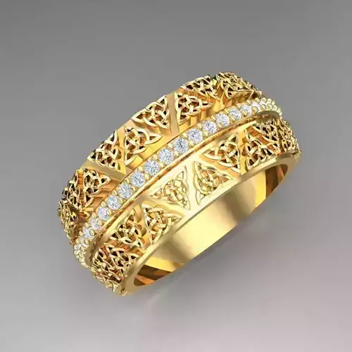 Top Diamond Men Ring STL 3DM 2MR048