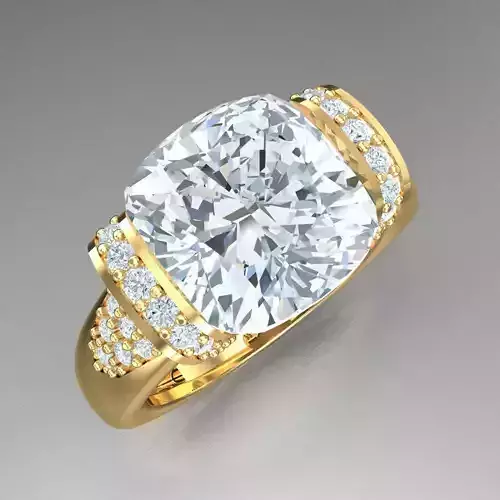 Top Diamond Men Ring STL 3DM 2MR046