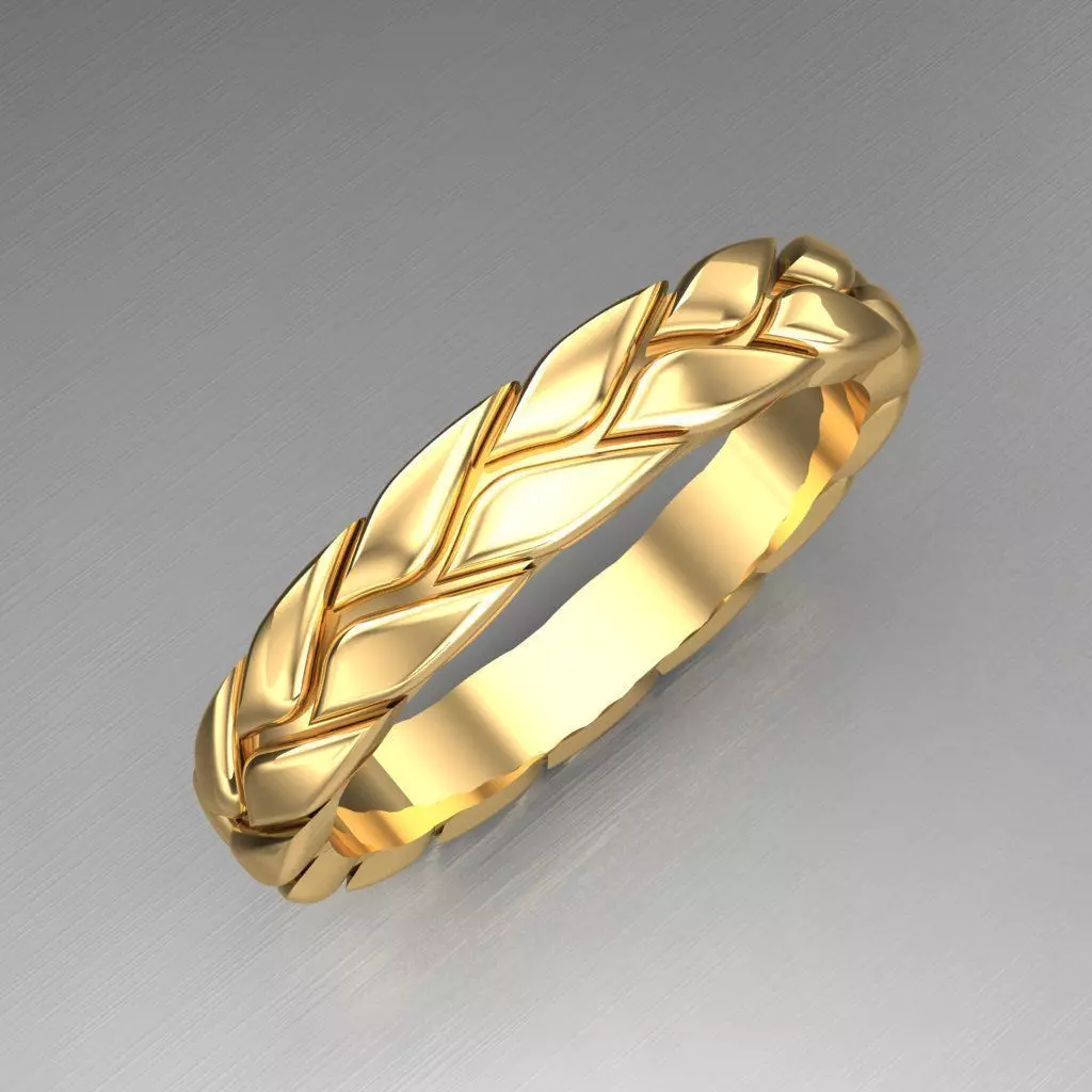 Top Diamond Men Ring STL 3DM 2MR040 3D model_0