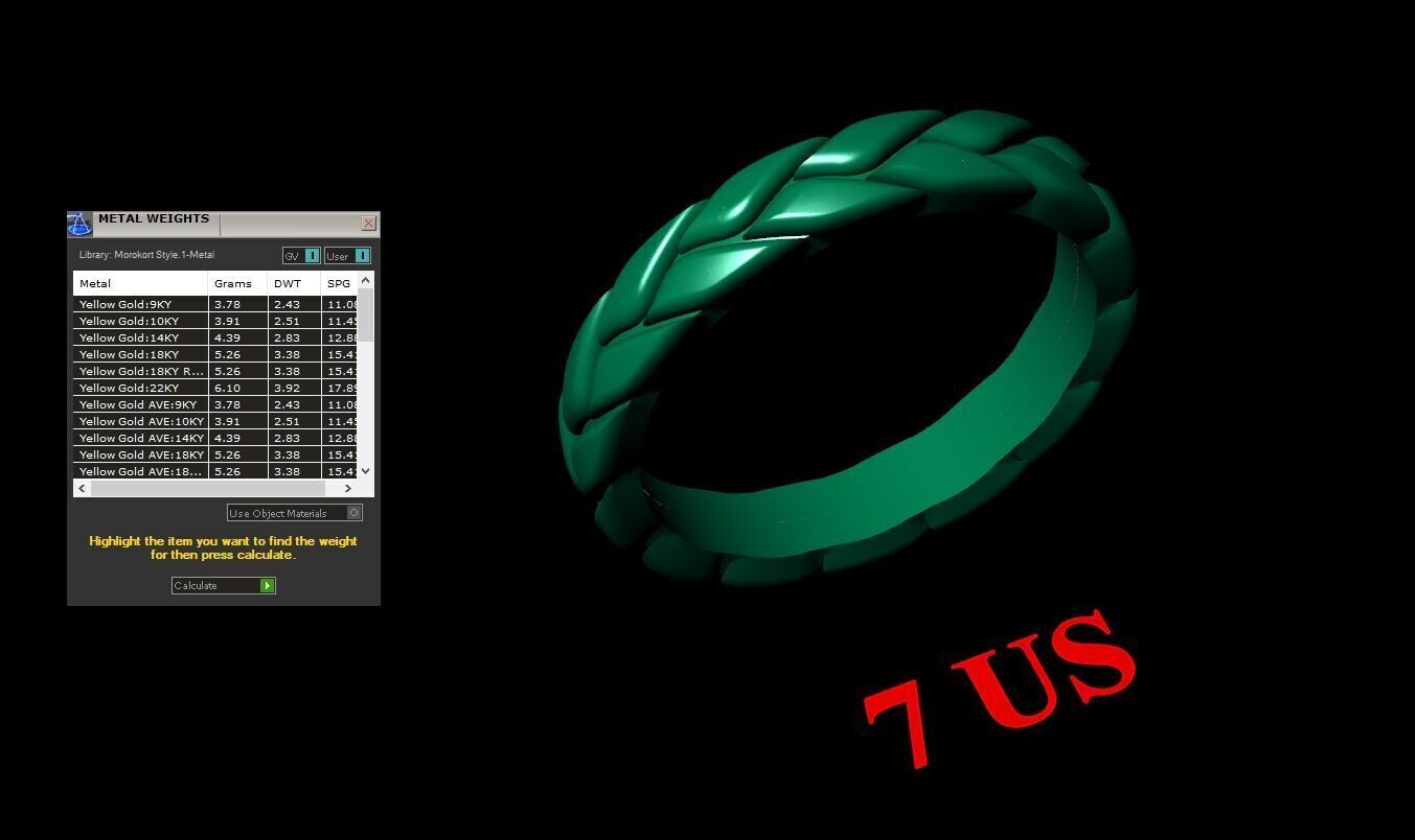 Top Diamond Men Ring STL 3DM 2MR040 3D model_2