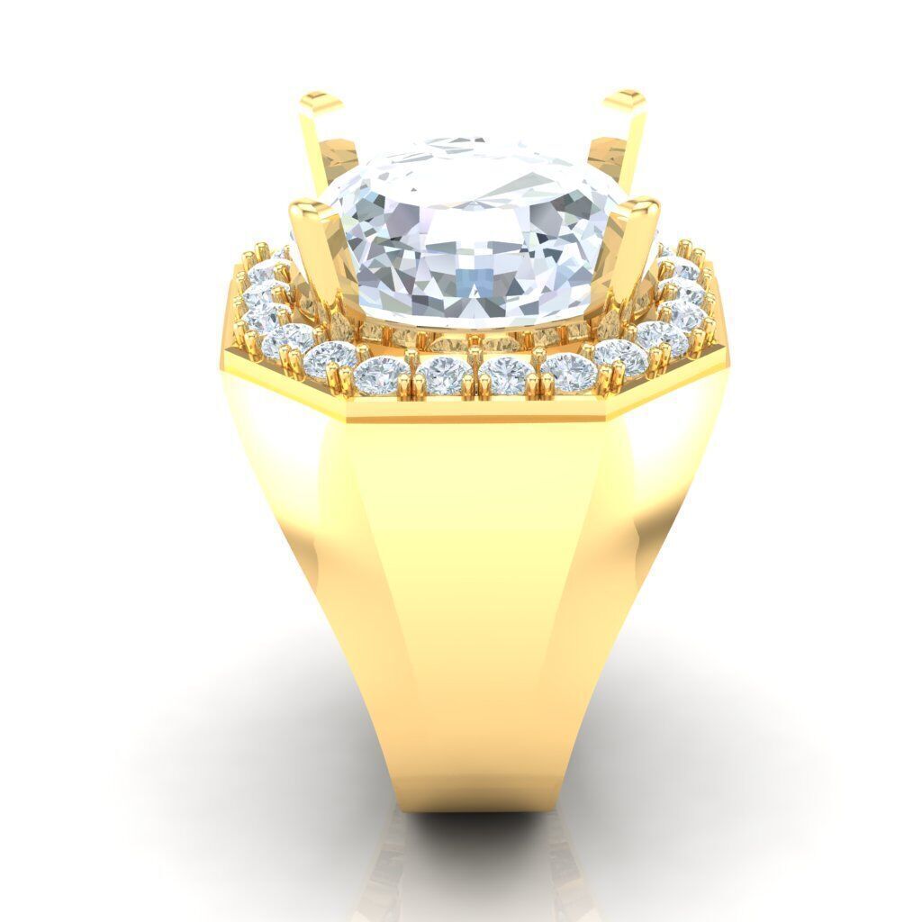 Top Diamond Men Ring STL 3DM 2MR032 3D model_15