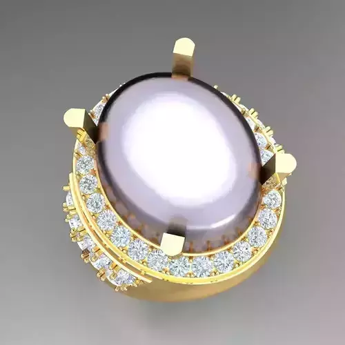 Top Diamond Men Ring STL 3DM 2MR031