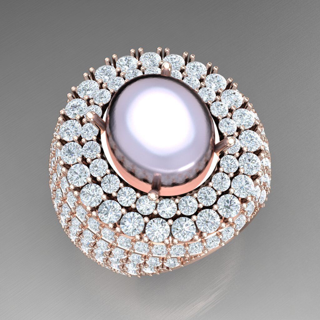 Top Diamond Men Ring STL 3DM 2MR028 3D model_11