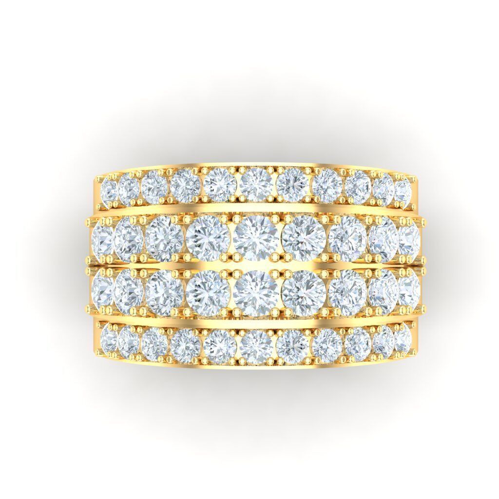 Top Diamond Men Ring STL 3DM 2MR027 3D model_19