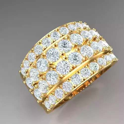 Top Diamond Men Ring STL 3DM 2MR027