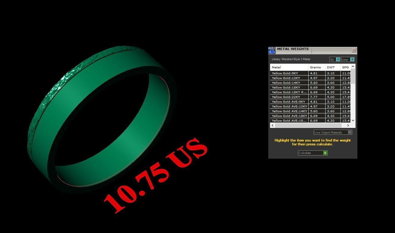 Top Diamond Men Ring STL 3DM 2MR025 3D model_2