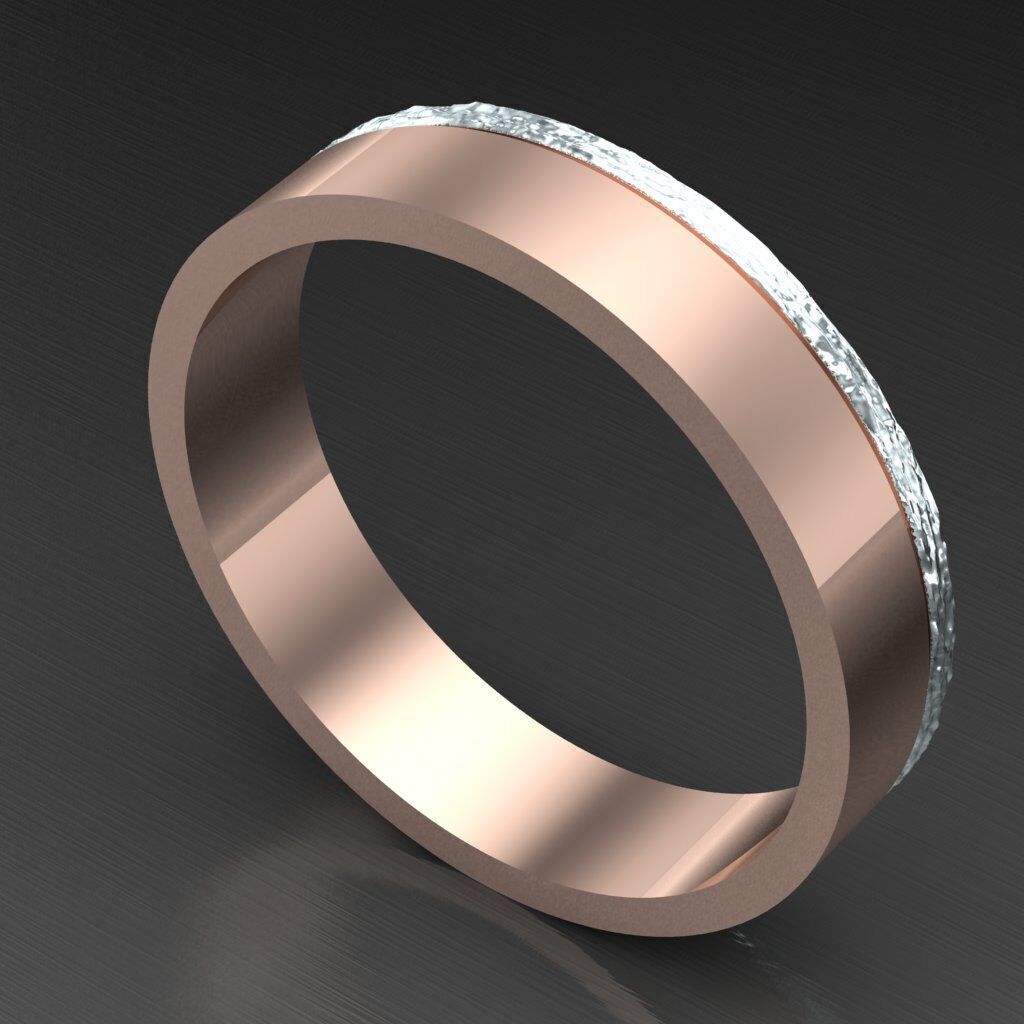 Top Diamond Men Ring STL 3DM 2MR025 3D model_6