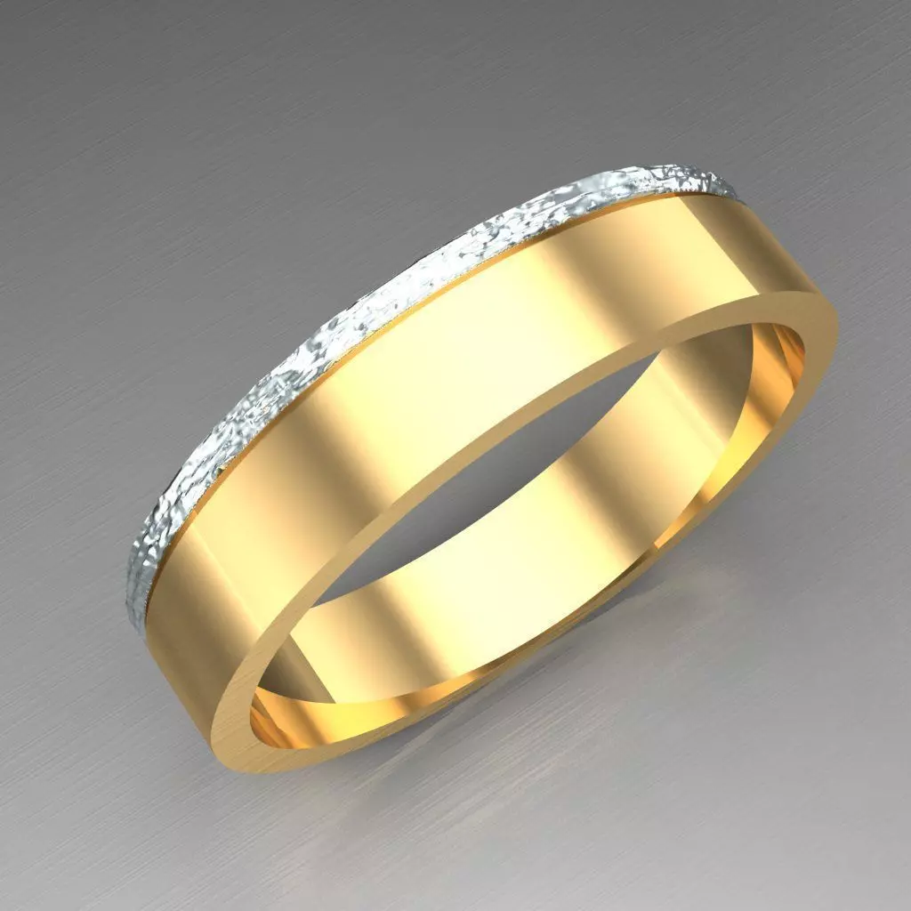 Top Diamond Men Ring STL 3DM 2MR025 3D model_0