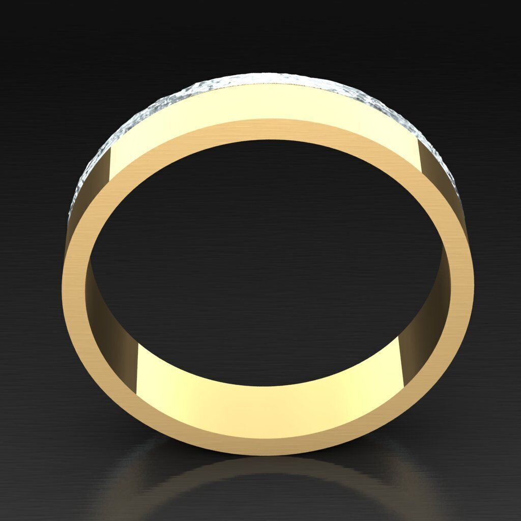 Top Diamond Men Ring STL 3DM 2MR025 3D model_5