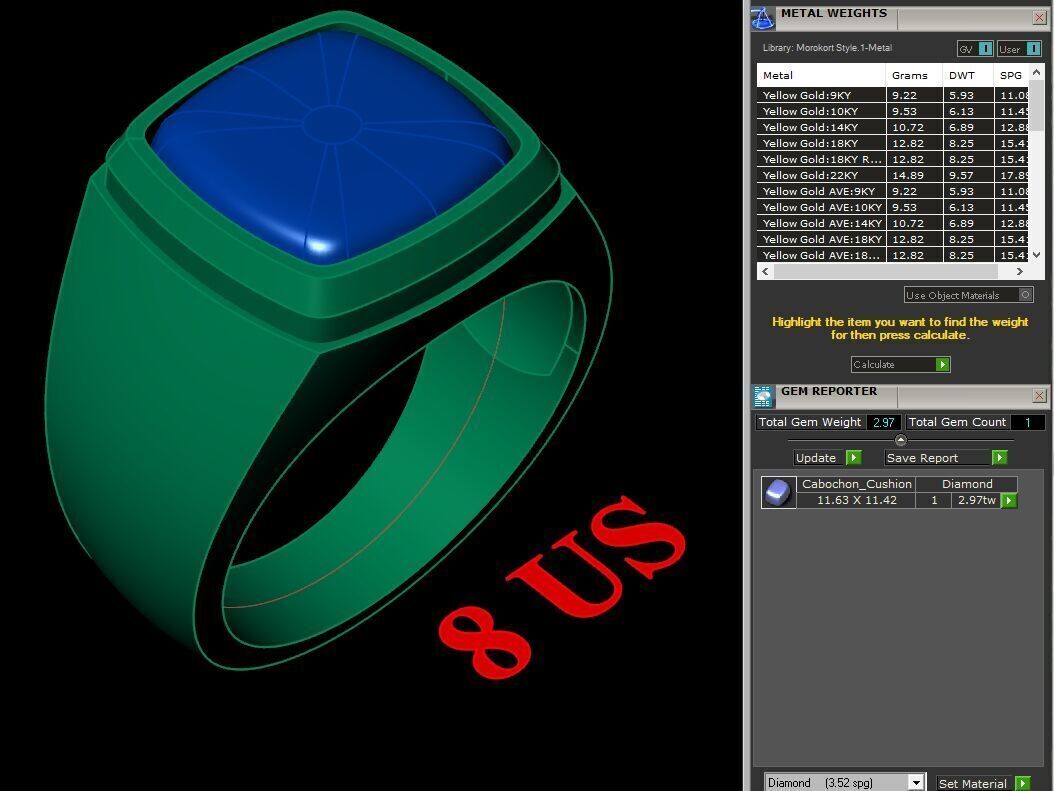 Man Ring New Design 3MR095 3D print model_12