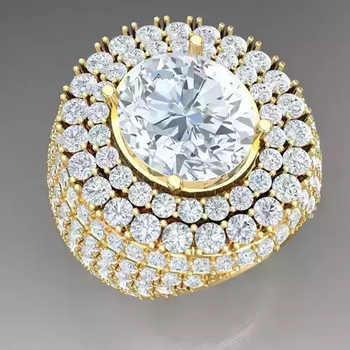 Top Diamond Men Ring STL 3DM 2MR019