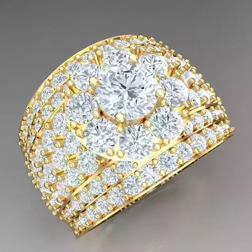 Top Diamond Men Ring STL 3DM 2MR017