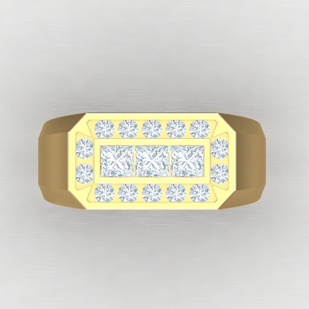 Man Ring New Design 3MR081 3D model_7