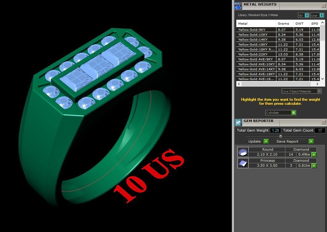 Man Ring New Design 3MR081 3D model_12