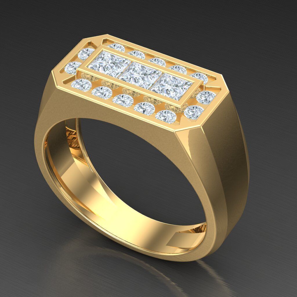 Man Ring New Design 3MR081 3D model_5