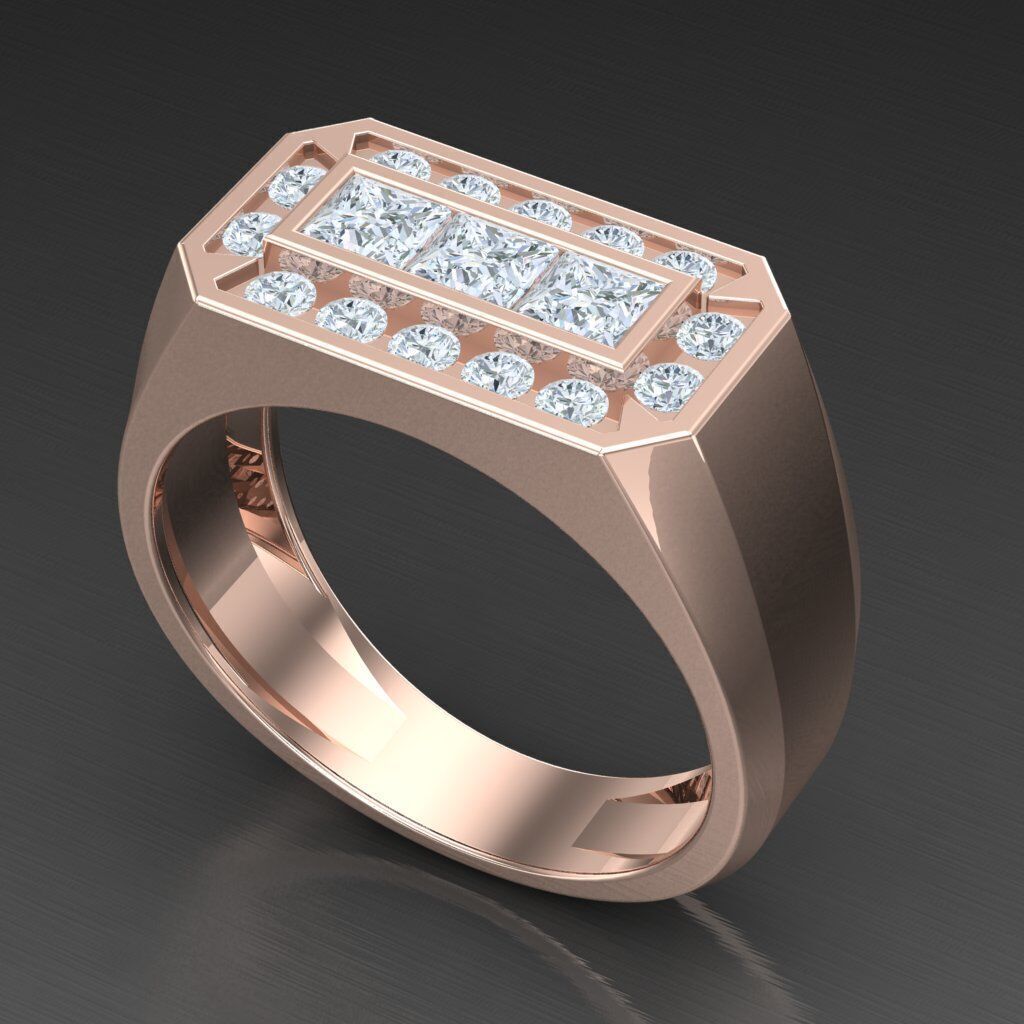 Man Ring New Design 3MR081 3D model_4