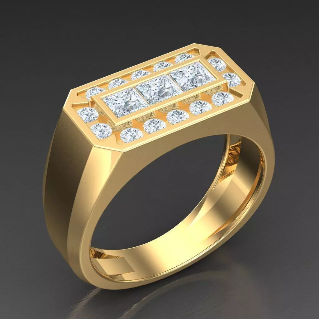 Man Ring New Design 3MR081 3D model_0