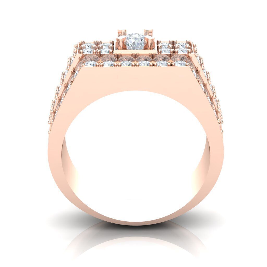 Top Diamond Men Ring STL 3DM 2MR011 3D model_18