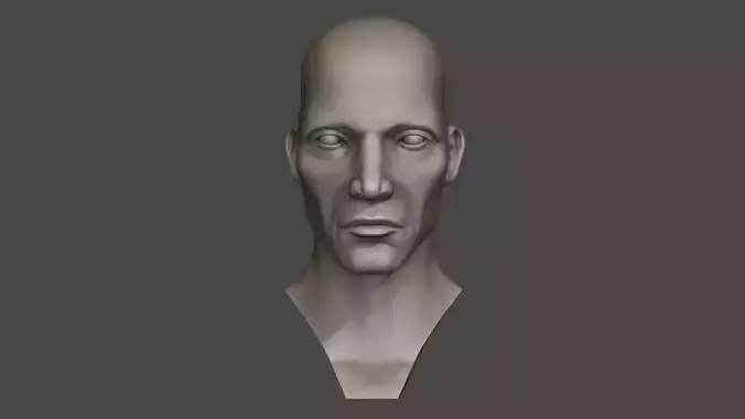 Man Head Sculpt 02