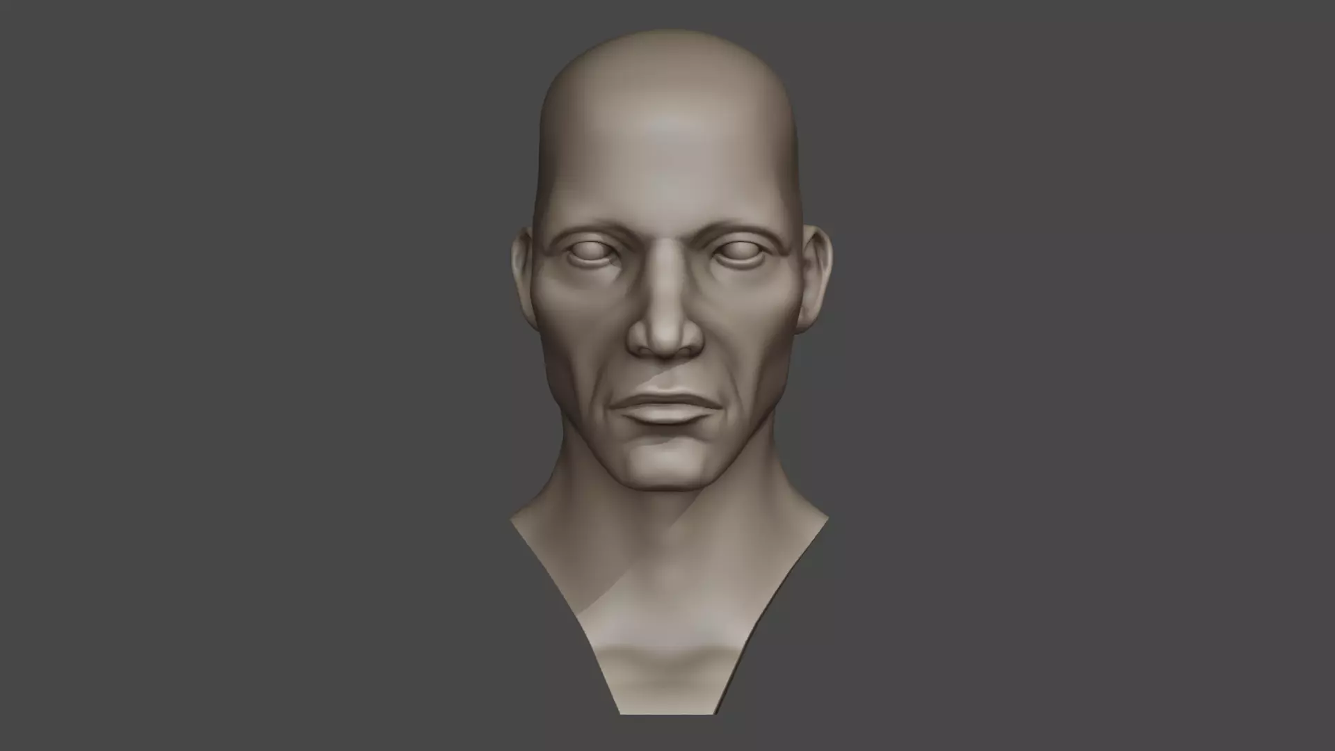 Man Head Sculpt 02 3D model