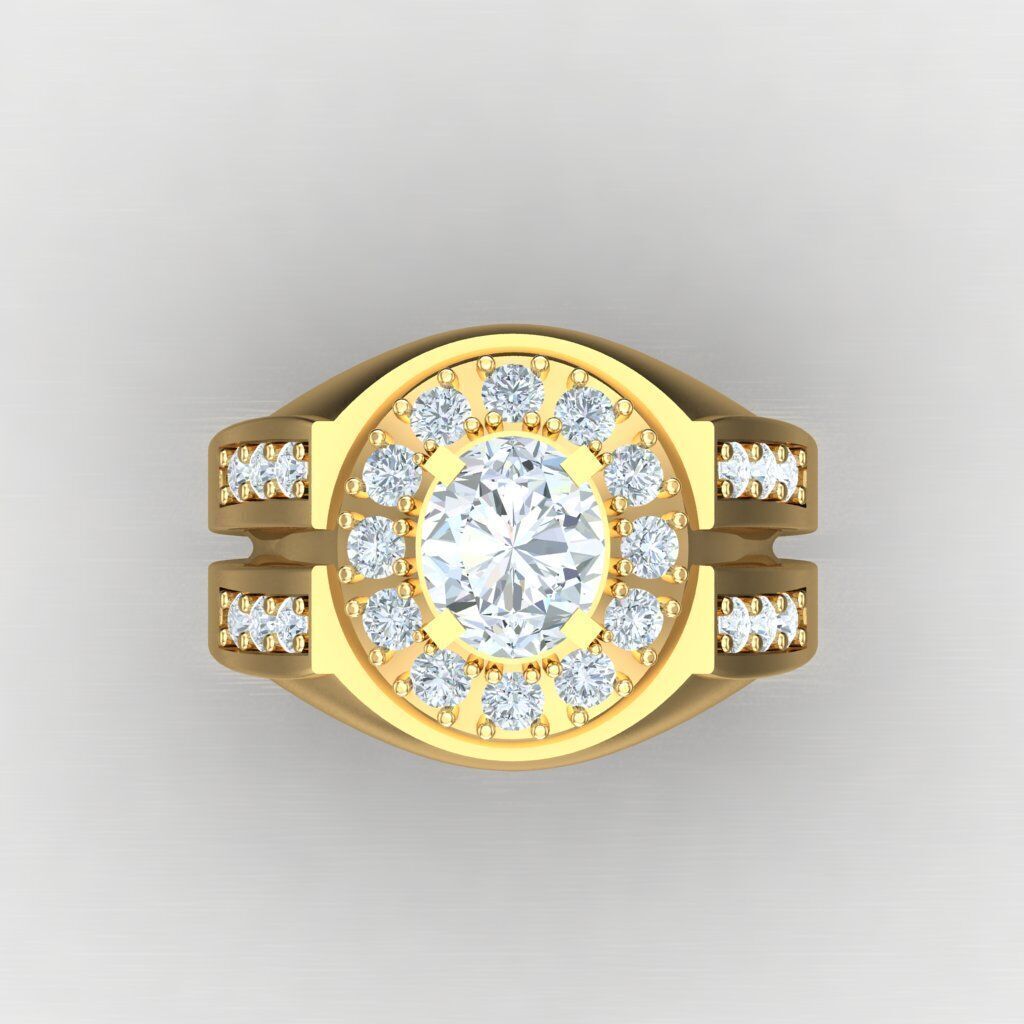 Man Ring New Design 3MR076 3D print model_7