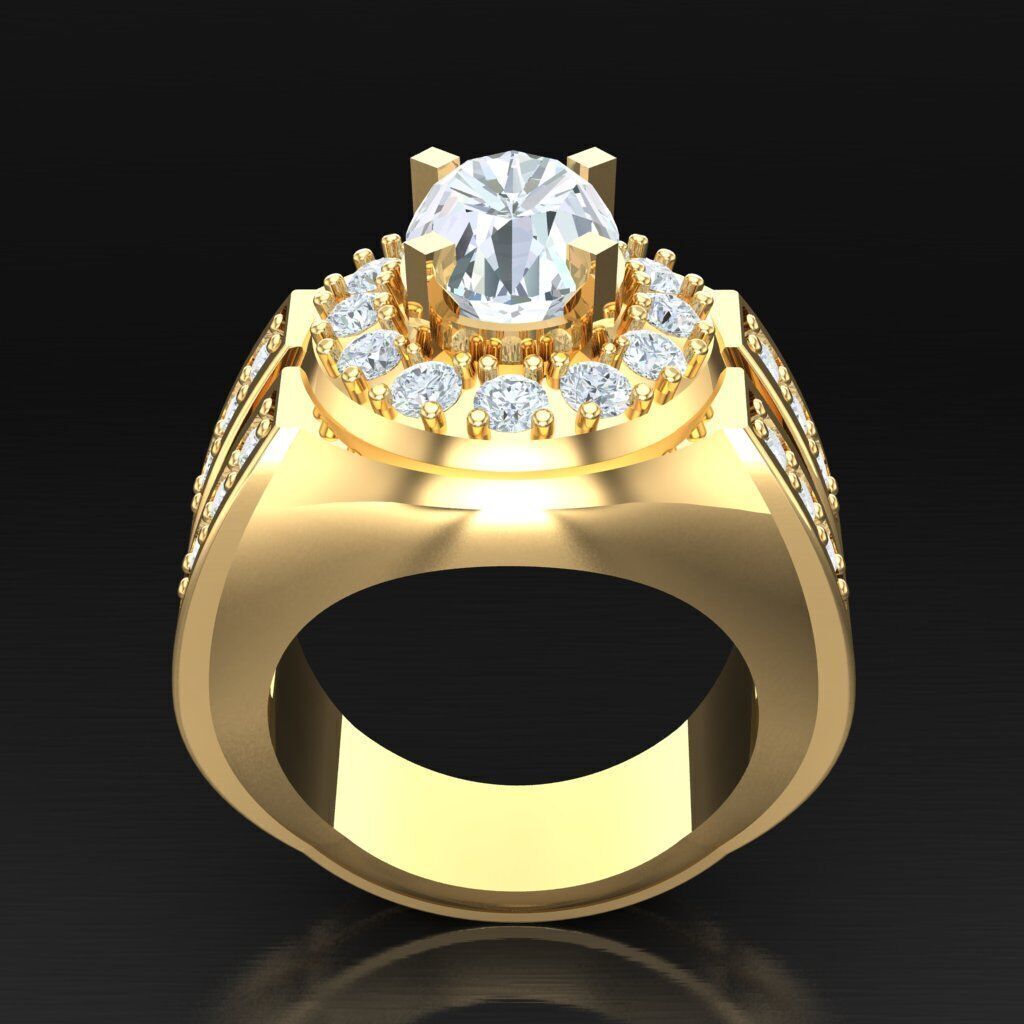 Man Ring New Design 3MR076 3D print model_3