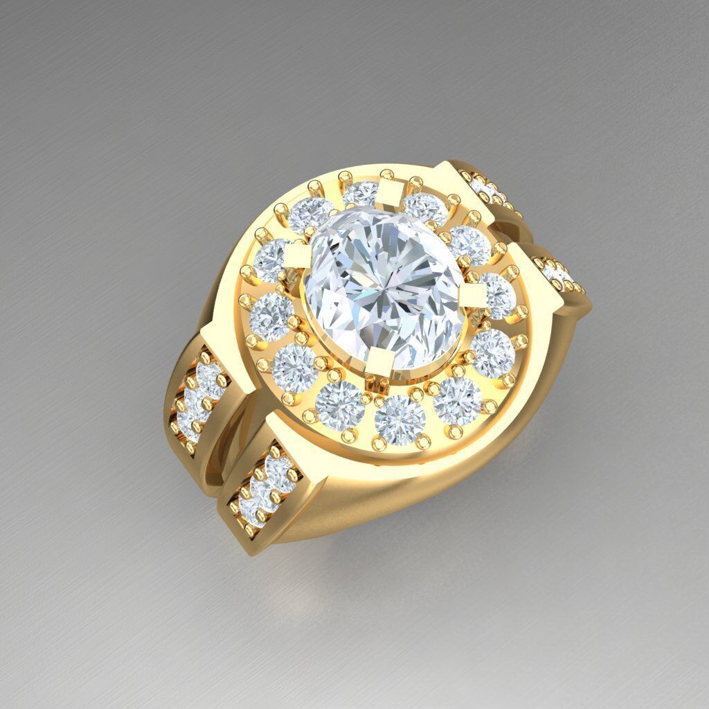 Man Ring New Design 3MR076 3D print model_9