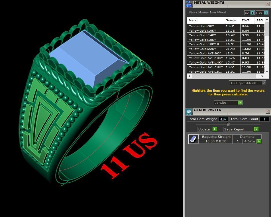 Man Ring New Design 3MR075 3D print model_12