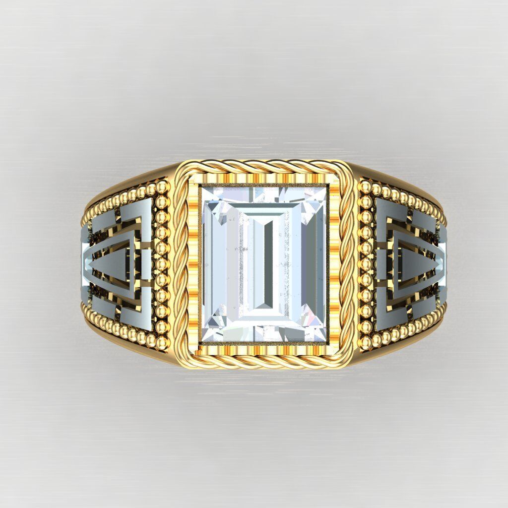 Man Ring New Design 3MR075 3D print model_7