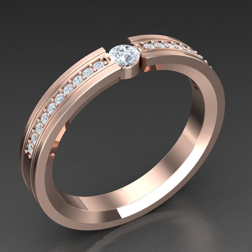 Man Ring New Design 3MR072 3D model_1