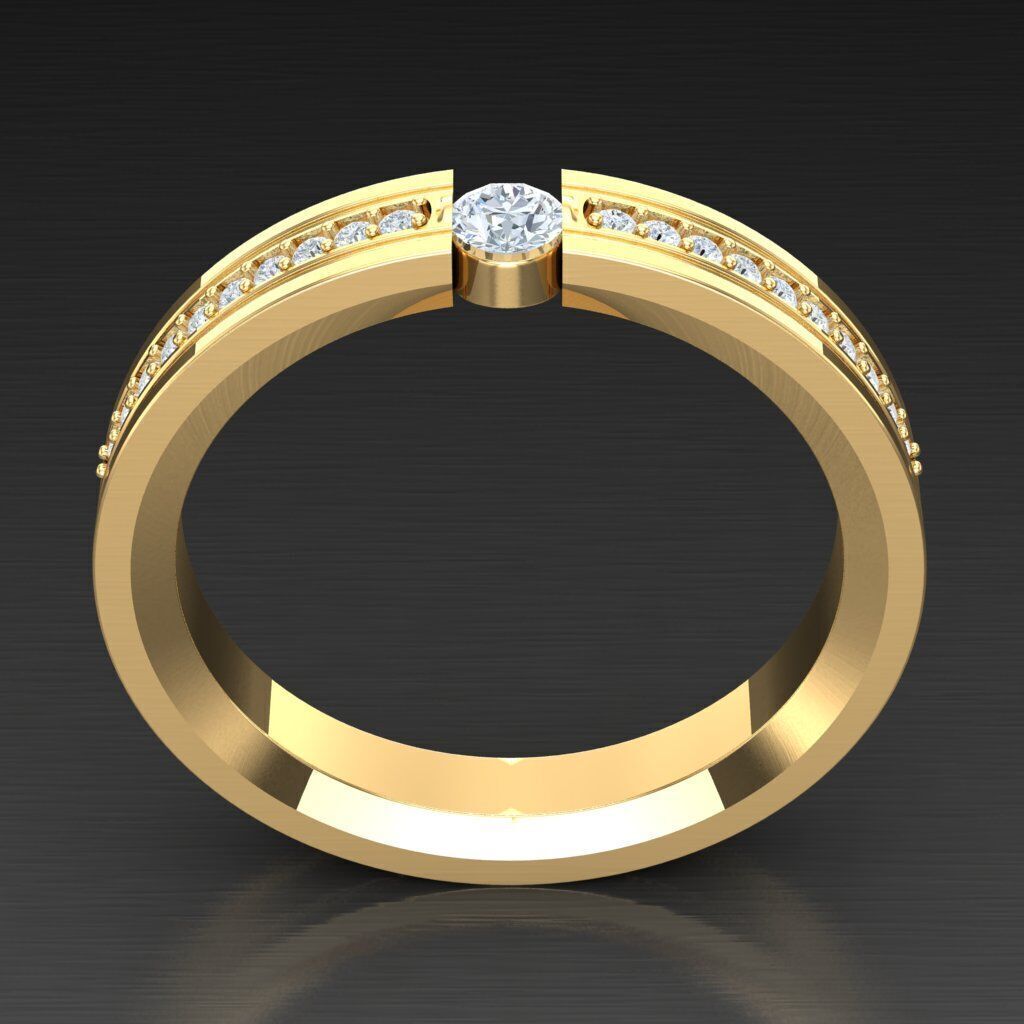 Man Ring New Design 3MR072 3D model_3