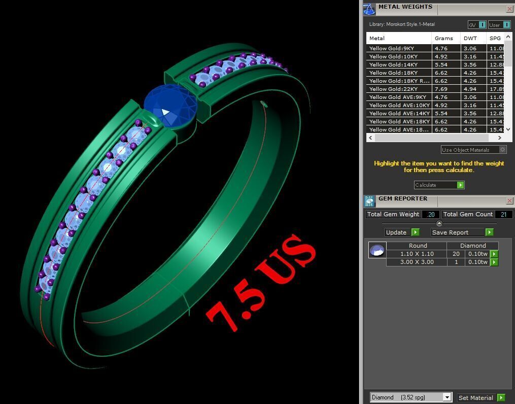 Man Ring New Design 3MR072 3D model_12