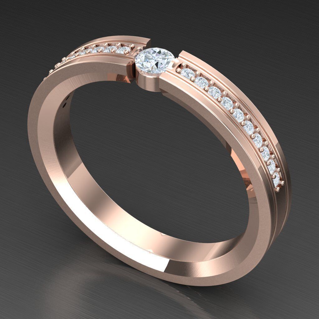 Man Ring New Design 3MR072 3D model_4