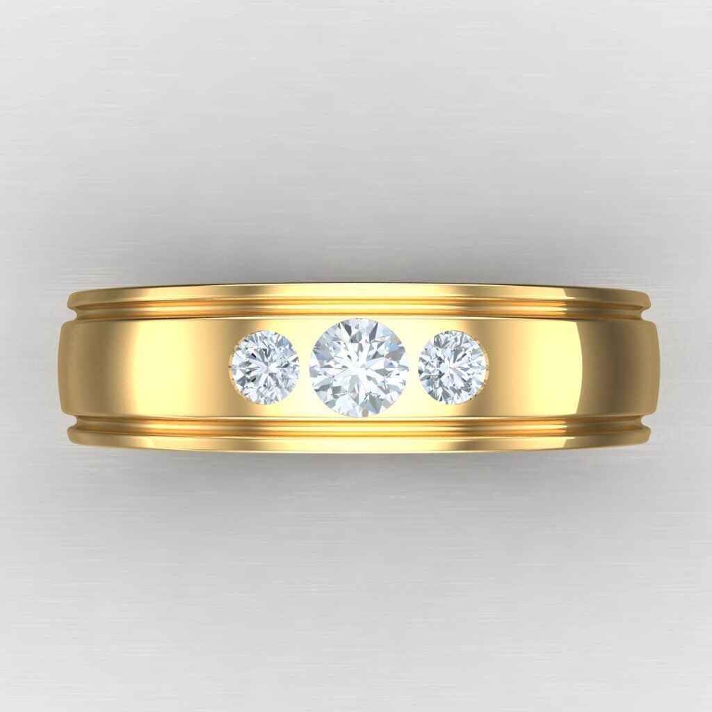 Man Ring New Design 3MR070 3D model_7