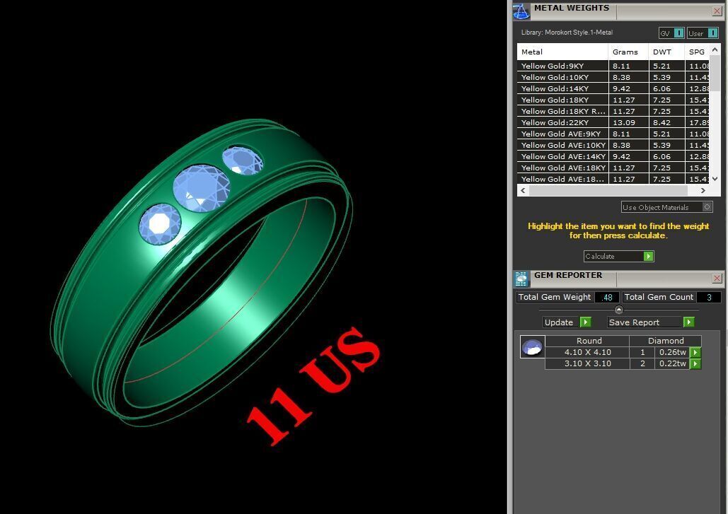 Man Ring New Design 3MR070 3D model_12