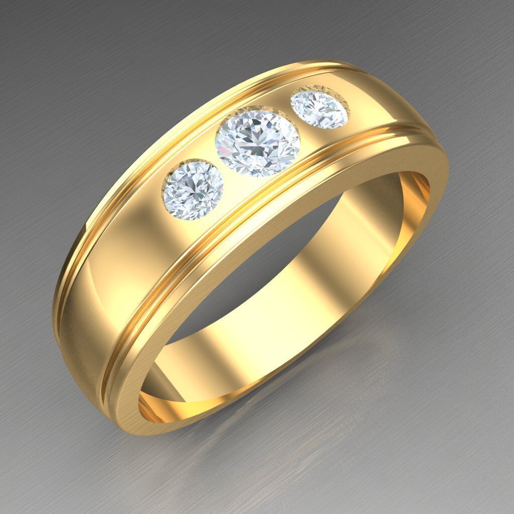 Man Ring New Design 3MR070 3D model_9