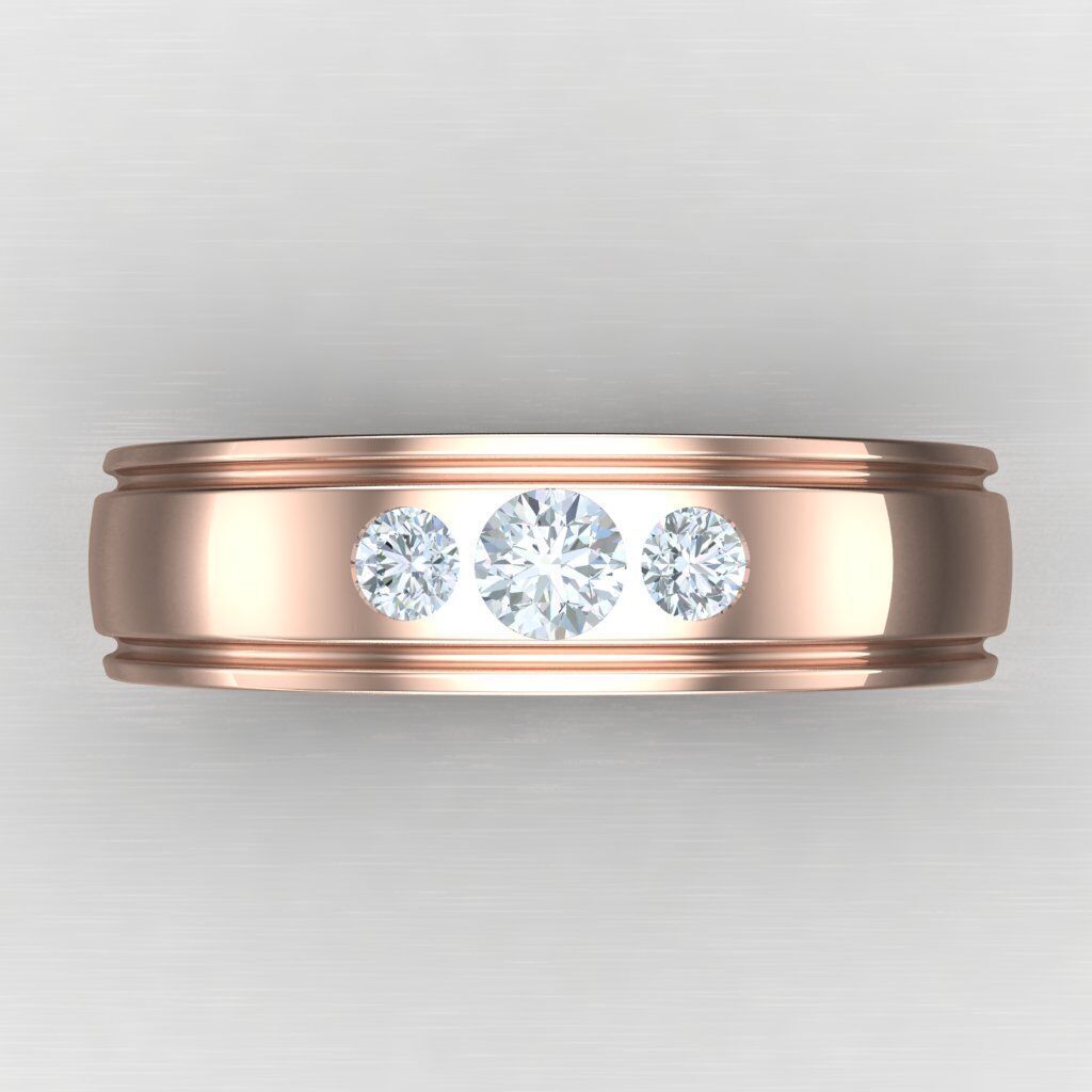 Man Ring New Design 3MR070 3D model_6