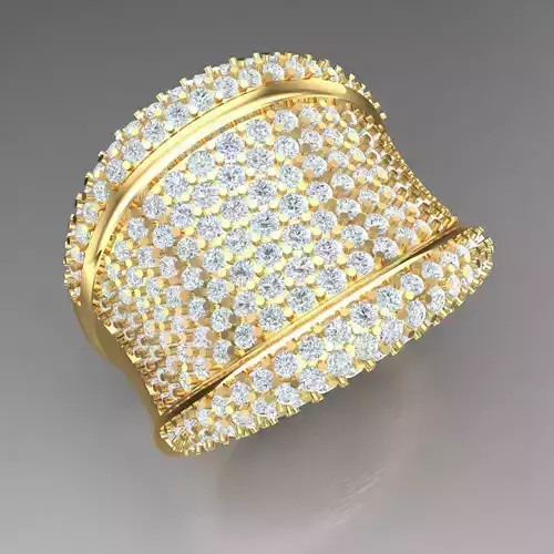 Top Diamond Men Ring STL 3DM 2MR008