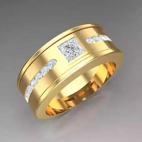 Top Diamond Men Ring STL 3DM 2MR007