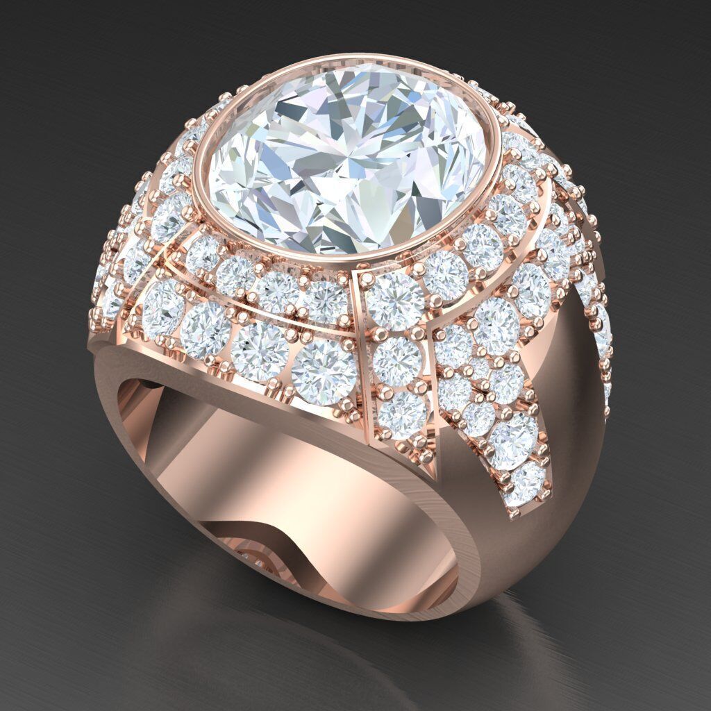 Man Ring New Design 3MR068 3D model_4